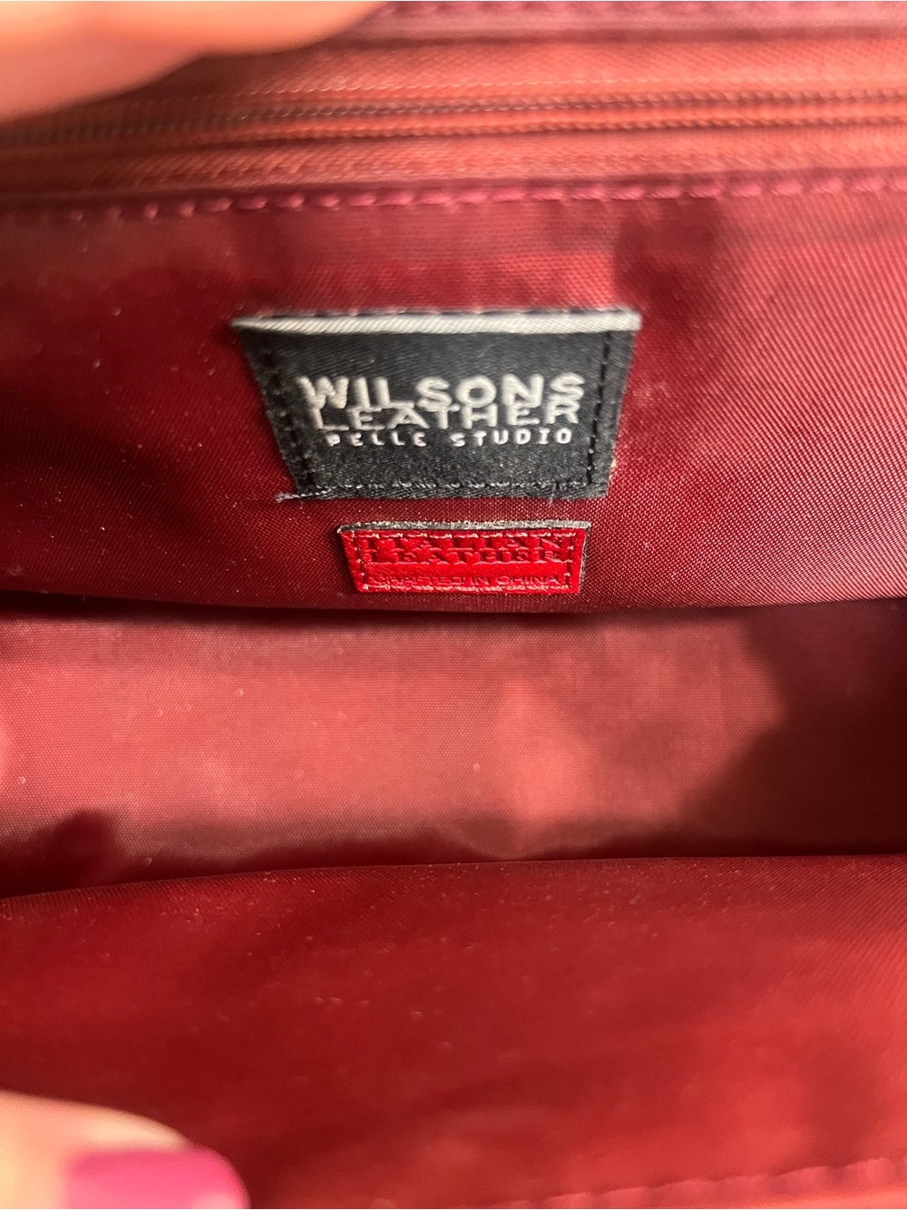 Vintage Pelle Studio Wilsons Leather Red Leather kiss-lock shoulder bag - Picture 7 of 12